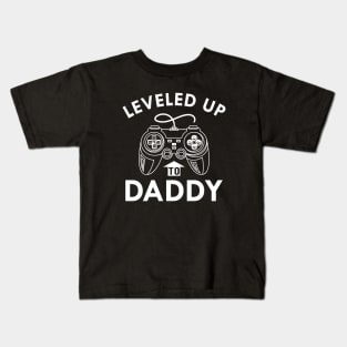 New Daddy - Leveled up to daddy Kids T-Shirt